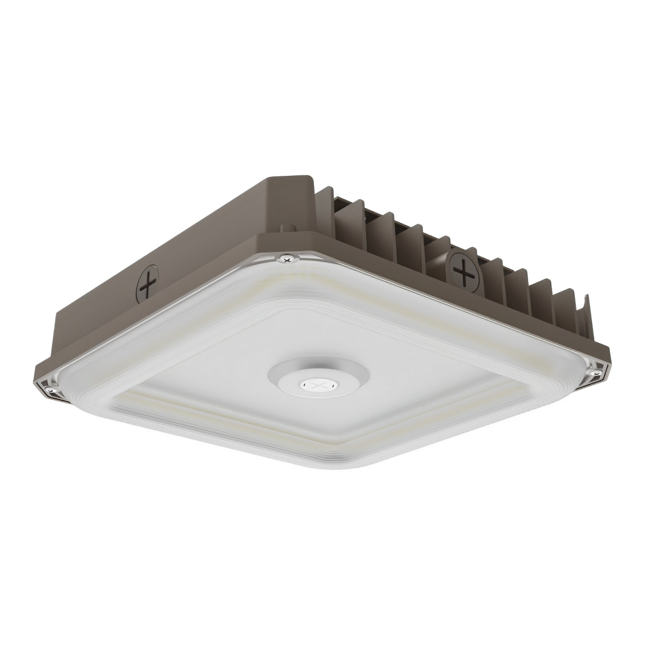 Waterproof LED Canopy Gas Station Light Fixture - CCT and Wattage Selectable - Up to 13500 Lumens - 120-277VAC - 0-10V Dimmable - Outdoor Carport Ceiling Light for Garage Shop Entrance Workshop Porch Barn