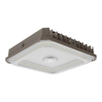 Waterproof LED Canopy Gas Station Light Fixture - CCT and Wattage Selectable - Up to 13500 Lumens - 120-277VAC - 0-10V Dimmable - Outdoor Carport Ceiling Light for Garage Shop Entrance Workshop Porch Barn