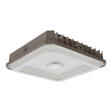 Waterproof LED Canopy Gas Station Light Fixture - CCT and Wattage Selectable - Up to 13500 Lumens - 120-277VAC - 0-10V Dimmable - Outdoor Carport Ceiling Light for Garage Shop Entrance Workshop Porch Barn