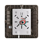 LED Canopy Light, 110W/88W/66W/44W, Dark Bronze, Selectable Wattage & CCT,  17000 Lumens