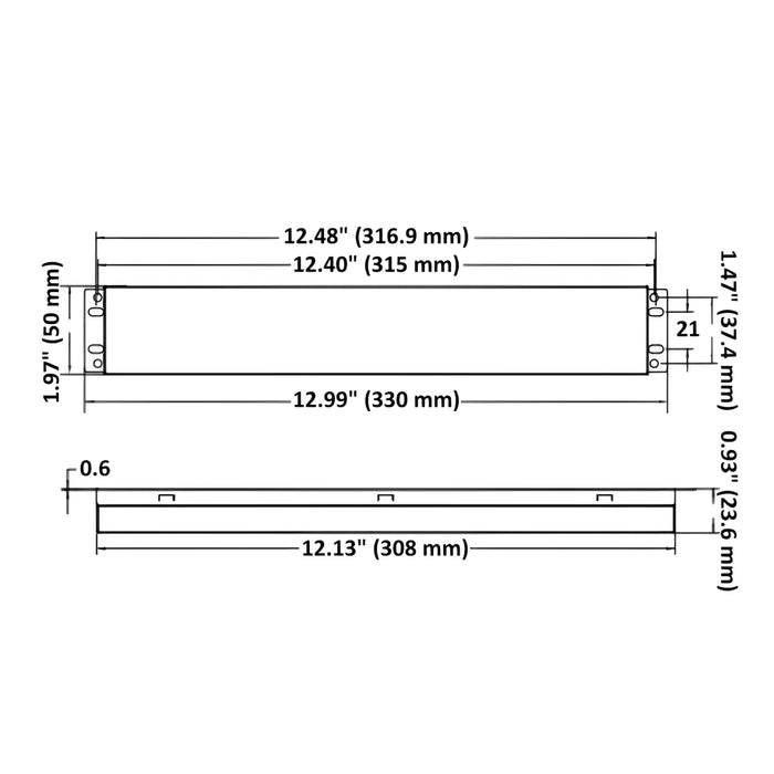 LED Emergency Backup Battery, 25W/90 Min, 170 VDC Output