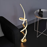 55" Matte Gold LED Floor Lamp, 2400 Lumens