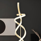 55" Matte Gold LED Floor Lamp, 2400 Lumens