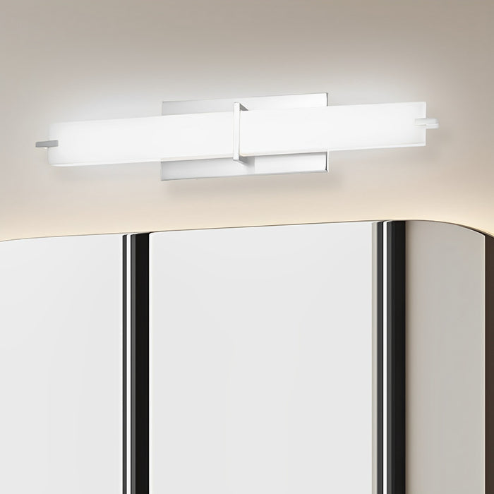 LED Satin Nickel Vanity Light, 25.5" Wide, FL5324D Series