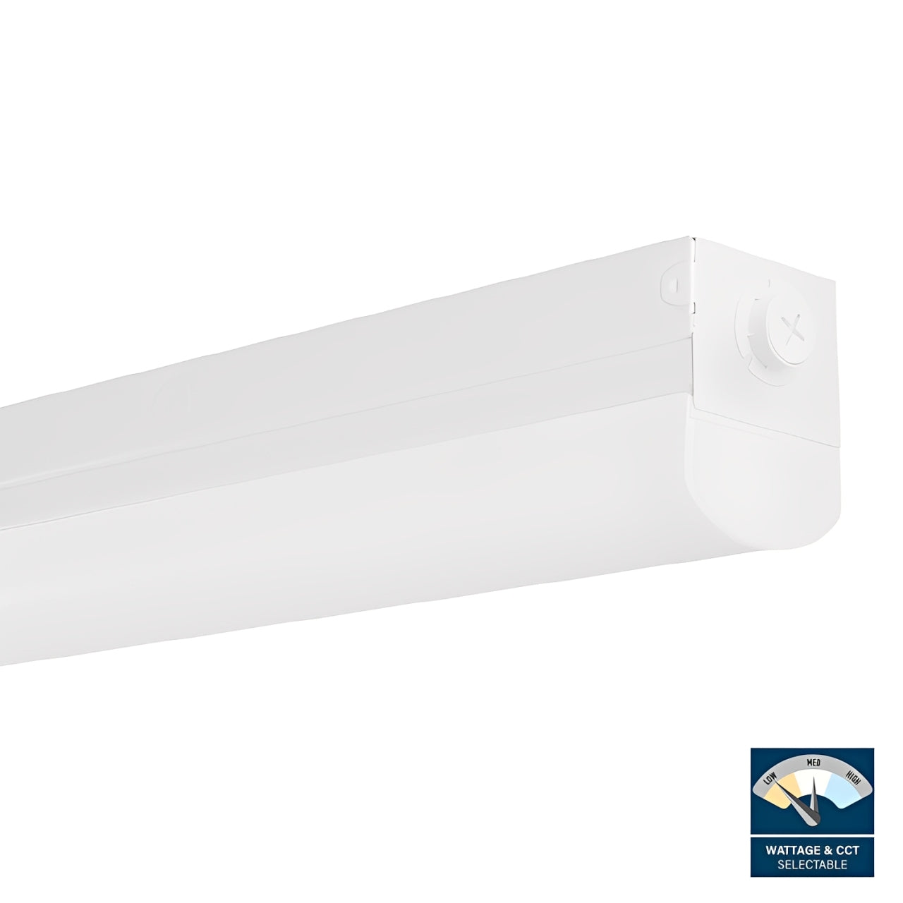 The 8ft LED Strip Light Fixture delivers powerful illumination while consuming less energy than traditional fluorescent lights.