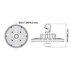 UFO High Bay LED Fixture, 100W/80W/60W/40W, Selectable CCT, 16000 Lumens