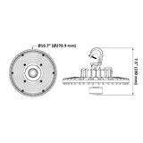 UFO High Bay LED Fixture, 100W/80W/60W/40W, Selectable CCT, 16000 Lumens