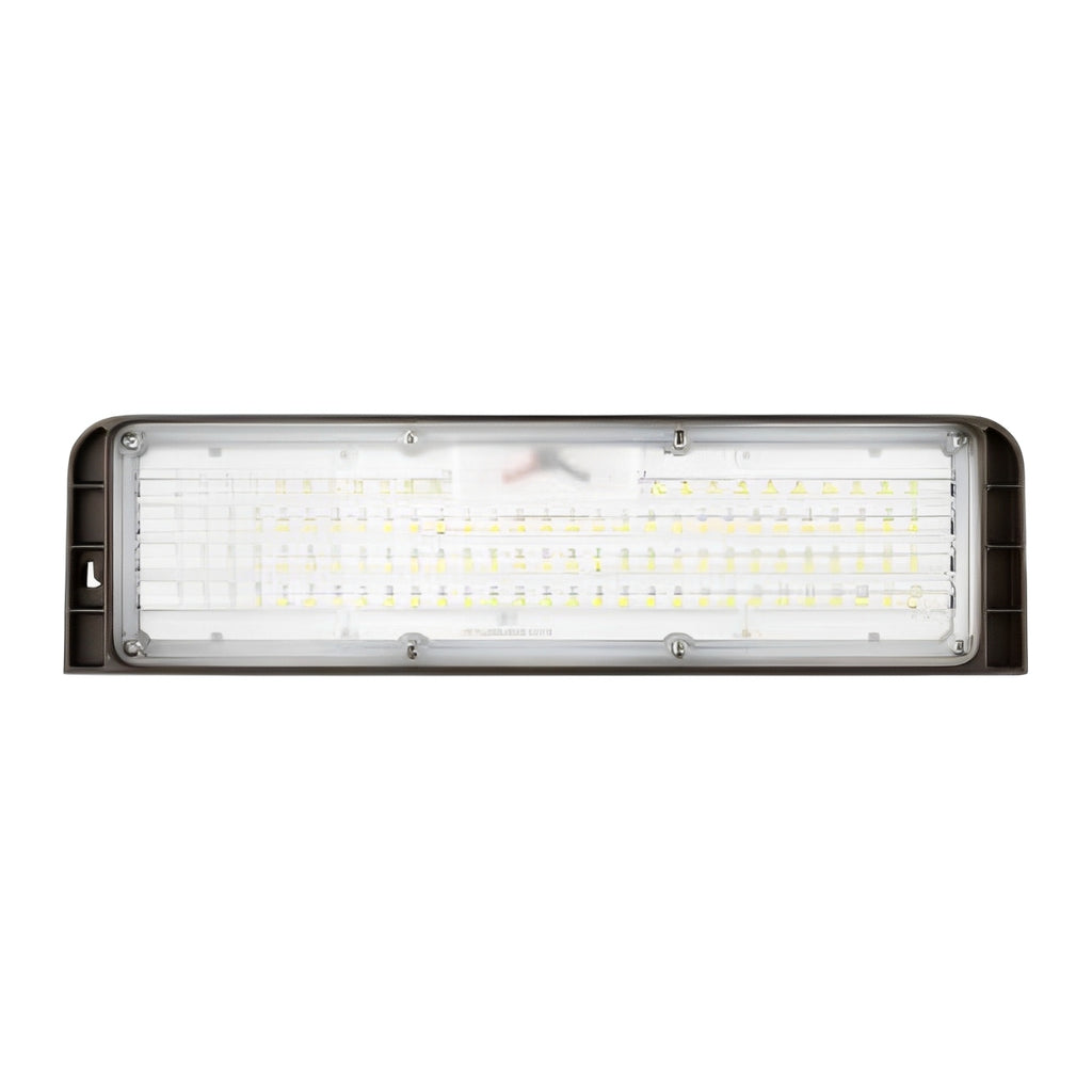 LED Slim Wall Pack, Full Cutoff, Dusk to Dawn, 38W, Selectable CCT, 6000 Lumens