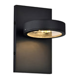 Modern Round Black LED Wall Sconce, 3-726D Series