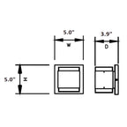 Dimension of black wall sconce or vanity sconce