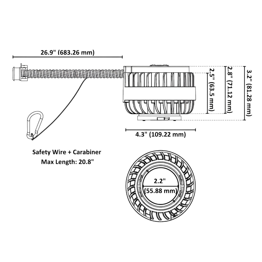 Commercial Recessed LED Can Light, 30W/25W/20W, Selectable Wattage & CCT, 2100 Lumens