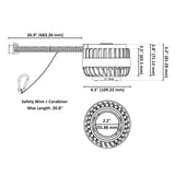 Commercial Recessed LED Can Light, 30W/25W/20W, Selectable Wattage & CCT, 2100 Lumens