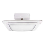 Image of 240W Commercial LED Canopy Light Fixture, 33600 Lumens, 120V Input, 480-800W HPS/HID Replacement, for Gas Station, Carport, Warehouse, Garage White