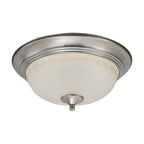 LED Ceiling Light Fixture - 15 Inch - 23W - 2000 Lumens - 4000K Cool White CCT - Satin Nickel Finish - Round Light Fixture for Kitchen Bathroom Shower