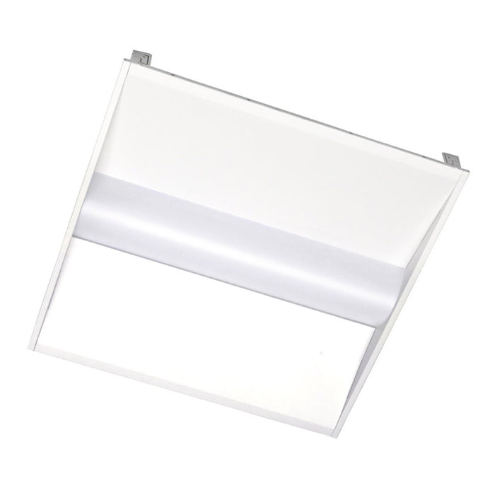 LED Center Basket Troffer with Motion Sensor Receptacle, 40W/30W/25W/20W/15W, 2x2, Selectable Wattage & CCT, 5000 Lumens