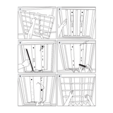 4ft LED Magnetic Strip Retrofit Kit, Frosted Lens, 32W, 2 Lights Bars, 3700 Lumens