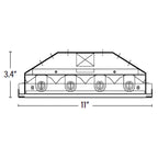 Front Dimension of Low-priced LED Fixture