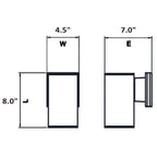 Dimension of bronze sconce light fixture or wall sconces for living room, offices, hallways, and more