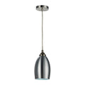 1-Light Pendant Lamp Fixture - 9W - 900 Lumens - 2700K & 4000K - Energy Star & UL Listed - Satin Nickel Finish