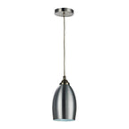 1-Light Pendant Lamp Fixture - 9W - 900 Lumens - 2700K & 4000K - Energy Star & UL Listed - Satin Nickel Finish