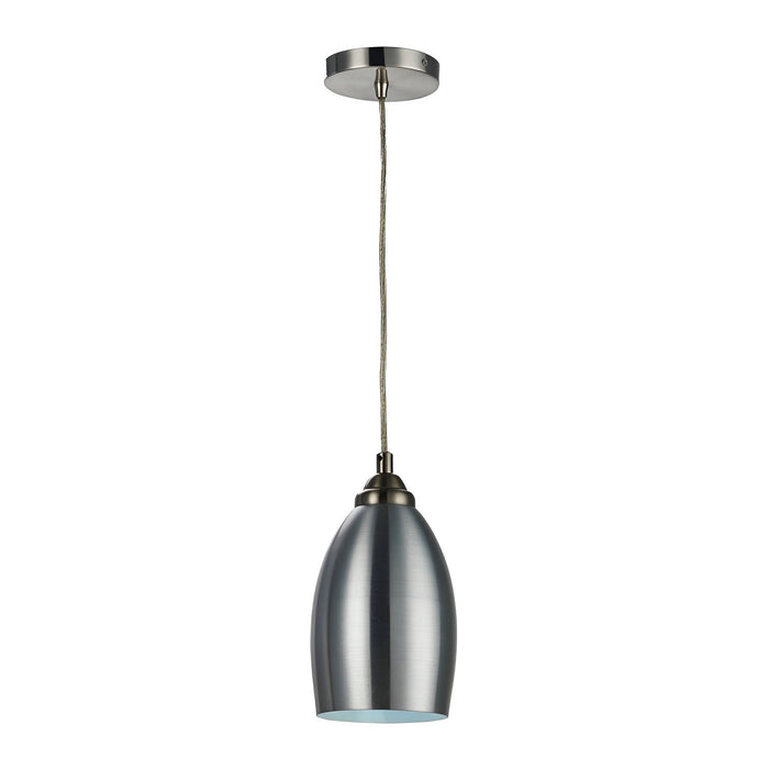 1-Light Pendant Lamp Fixture - 9W - 900 Lumens - 2700K & 4000K - Energy Star & UL Listed - Satin Nickel Finish