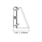 Dimension of outdoor wall lighting