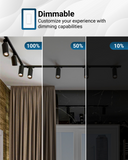 Seamless dimming capabilities (10%-100%) to fit any mood or decor.