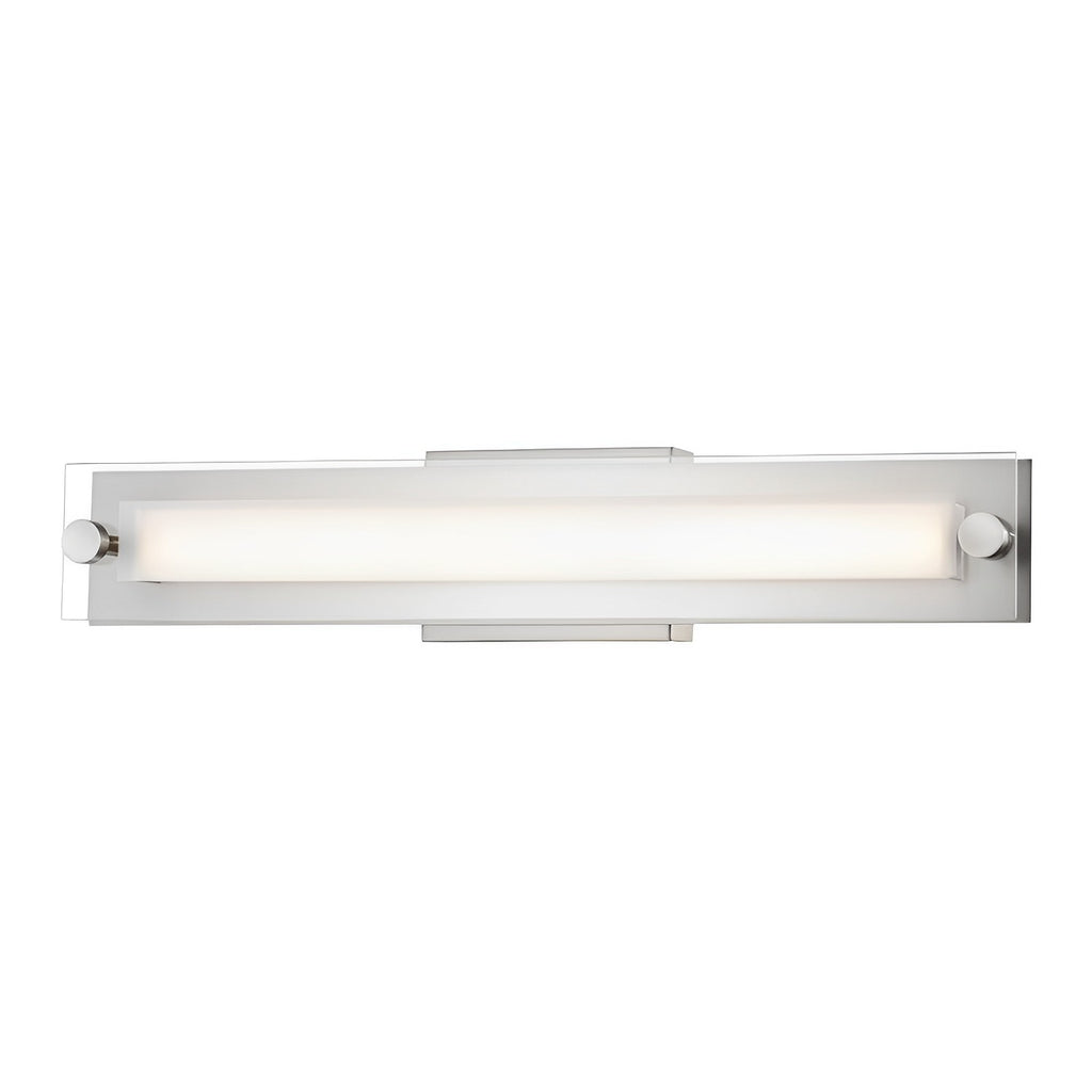 LED Vanity Light Fixture - 19W - 1350 Lumens - 3000K 3500K 4000K Selectable CCT - Energy Star & ETL Listed - Satin Nickel Finish Wall Light Fixture 
