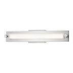 LED Vanity Light Fixture - 19W - 1350 Lumens - 3000K 3500K 4000K Selectable CCT - Energy Star & ETL Listed - Satin Nickel Finish Wall Light Fixture 