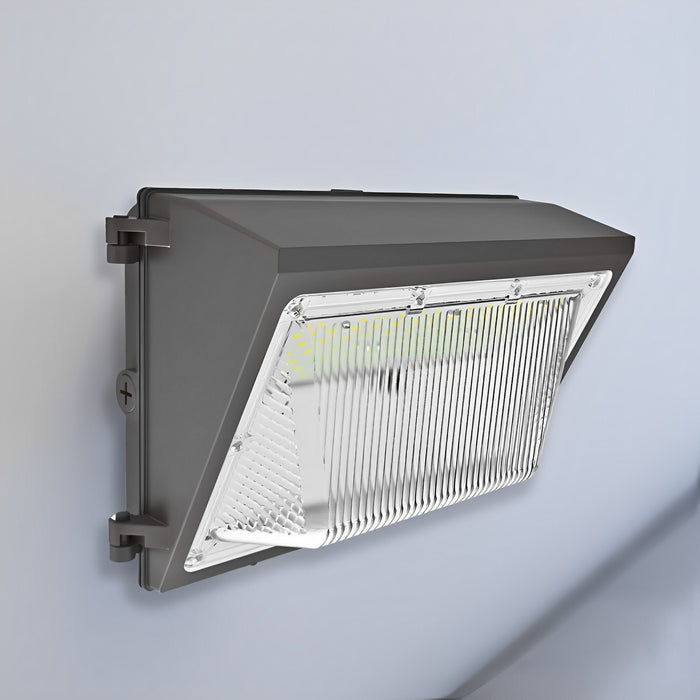 LED Wall Pack, Dusk to Dawn Photocell, 108W/90W/63W, Selectable Wattage & CCT, 14000 Lumens