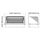 LED Semi Cutoff Wall Pack, Dusk to Dawn Photocell, 150W, Dimmable, 19500 Lumens