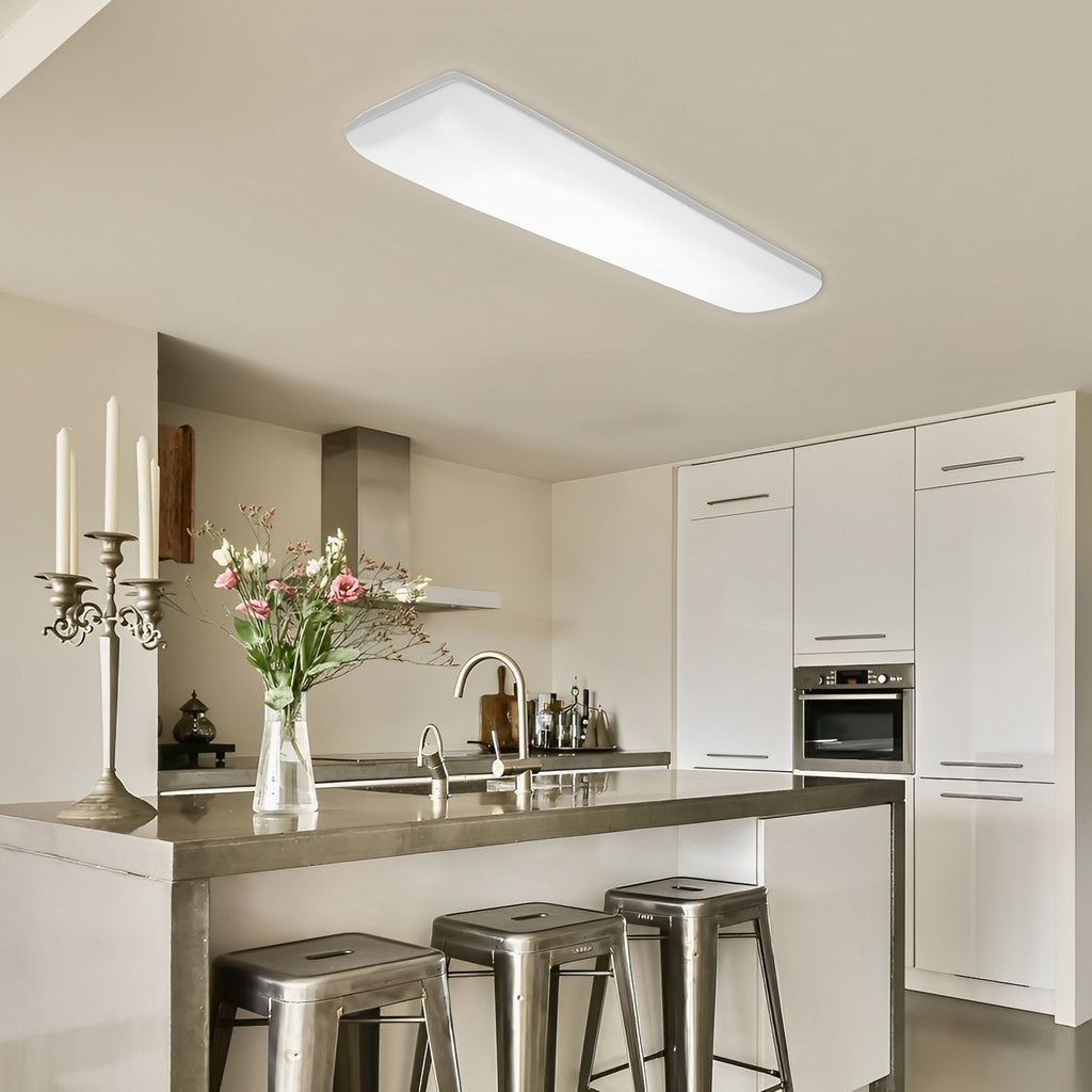 4ft LED Puff Ceiling Light, Cloud, Surface Mount, 5100 Lumens