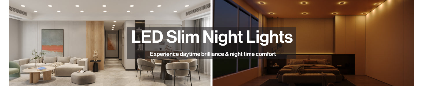 LED Slim Recessed Day Night Lights