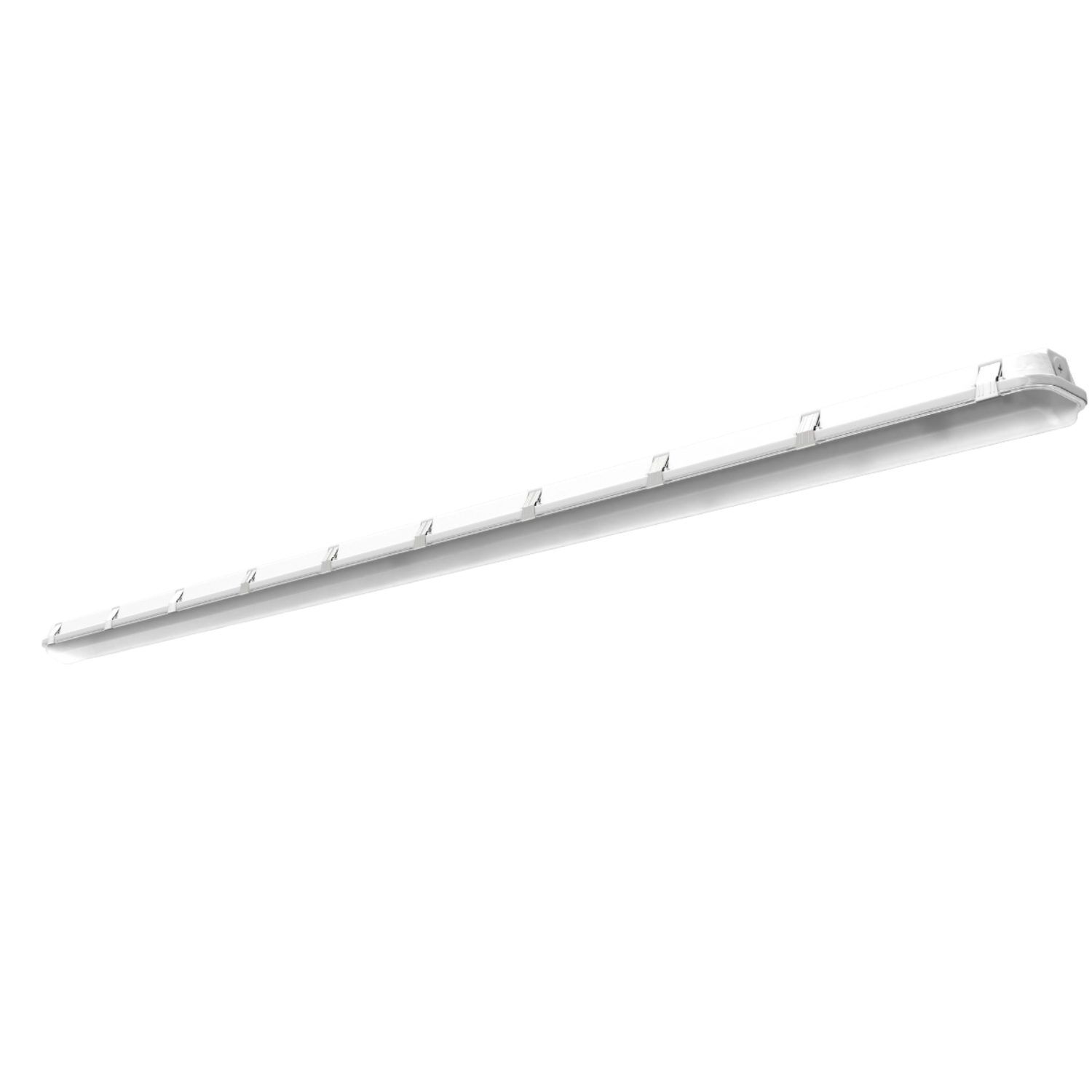 8ft LED Vapor Tight Fixture, 100W/80W/60W, Selectable Watt & CCT, 15000 Lumens
