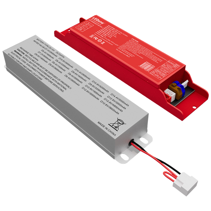 Emergency Battery, 8W/90 Min, 170 VDC Output, LED Vapor Tight Fixtures