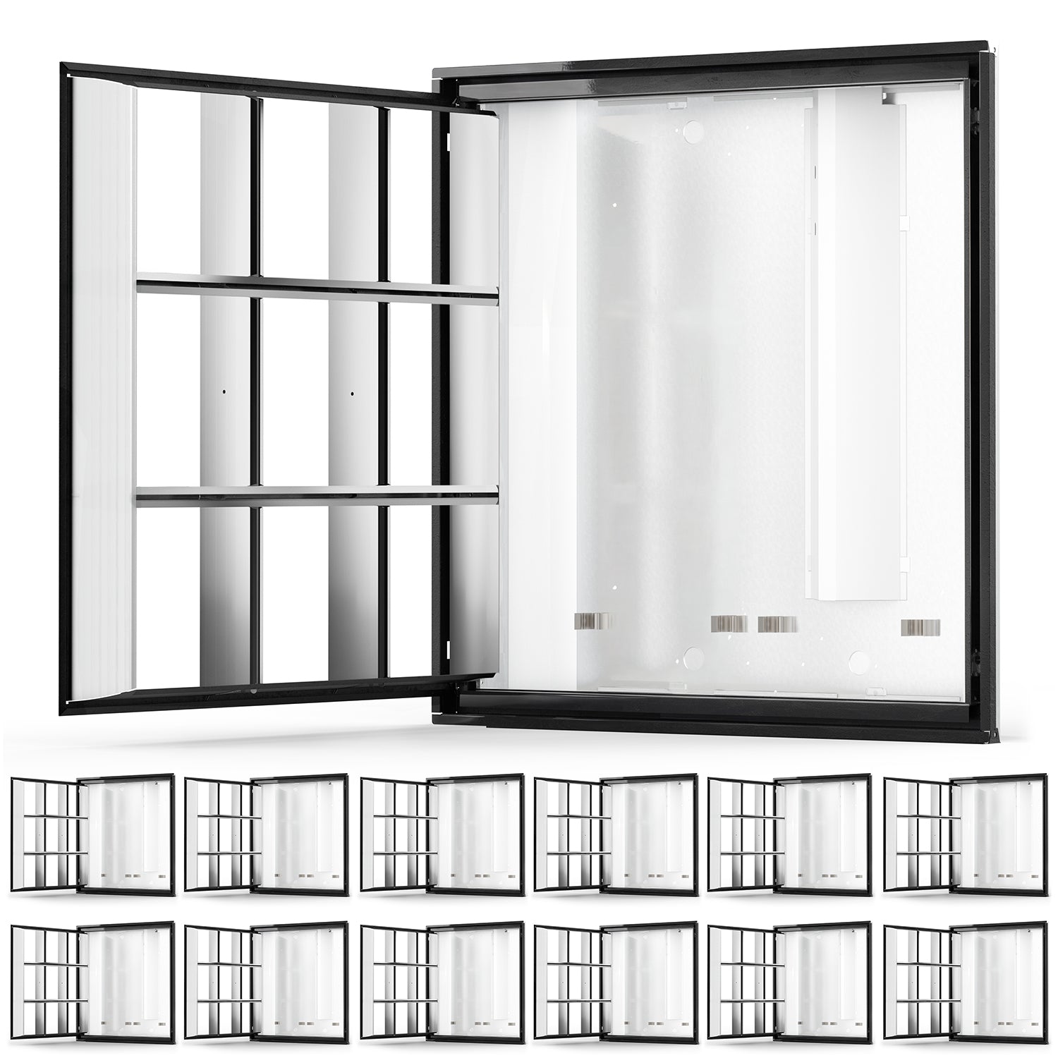 2x2 T8 LED Ready Parabolic Troffer, 4 Lamp, Non-Shunted, Single Ended
