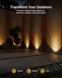 Transform your outdoors with warm, 3000K ambient light.