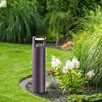 LED Round Bollard Light, Bronze, 24W, Selectable CCT, 3100 Lumens