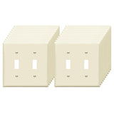 Enerlites Toggle Switch Two-Gang Wall Plate