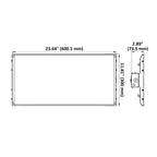This linear high bay light fixture has a 2-foot size that can deliver up to 22400 lumens of brightness, perfect for brightening industrial and commercial spaces.