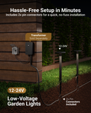 Sunco Low Voltage Pathway Light is easy to install with a 2 pin connector.