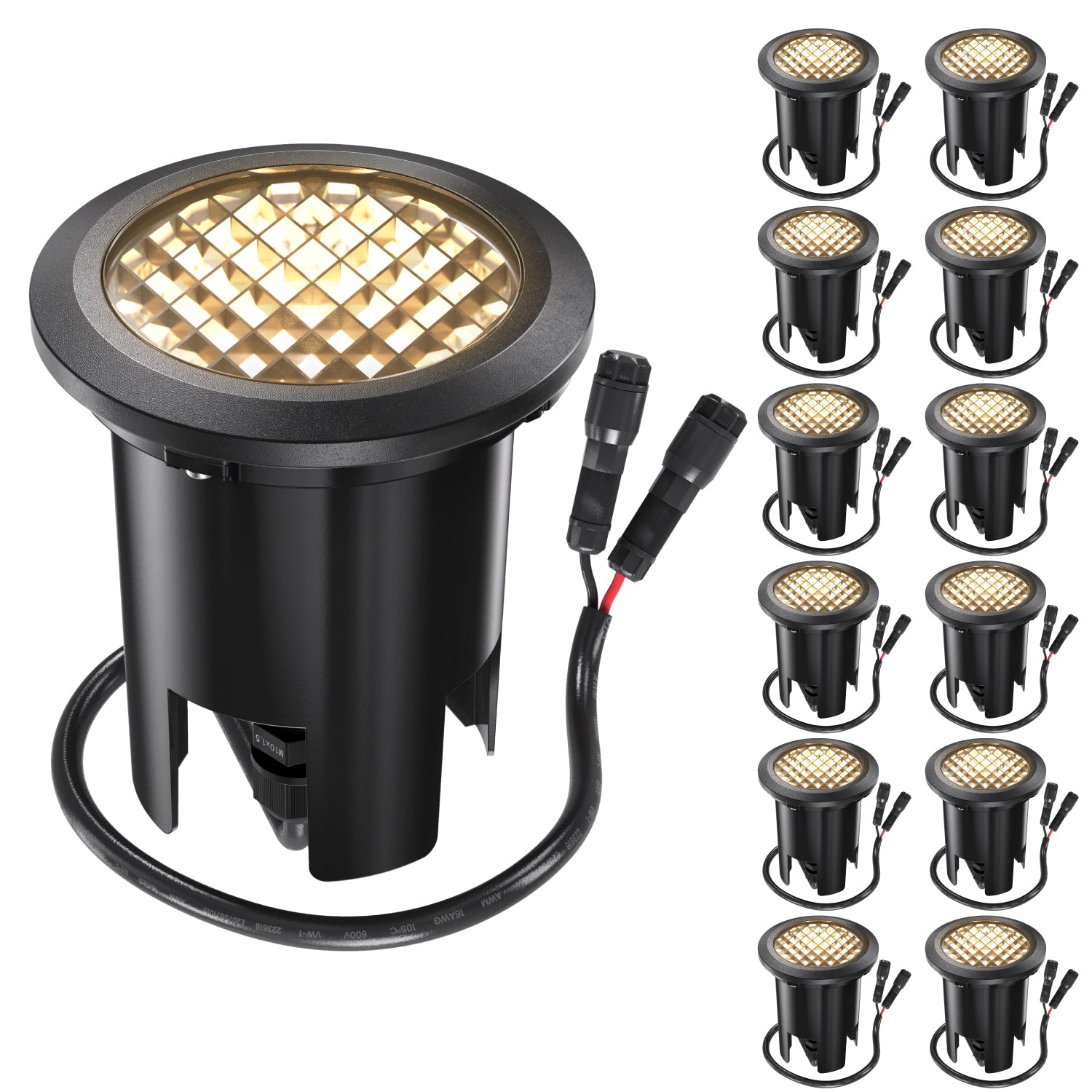 LED In-Ground Well Light, Round Landscape Light, 200 Lumens