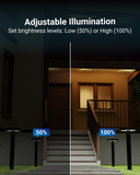 Solar LED Path Lights, Square, Dusk To Dawn