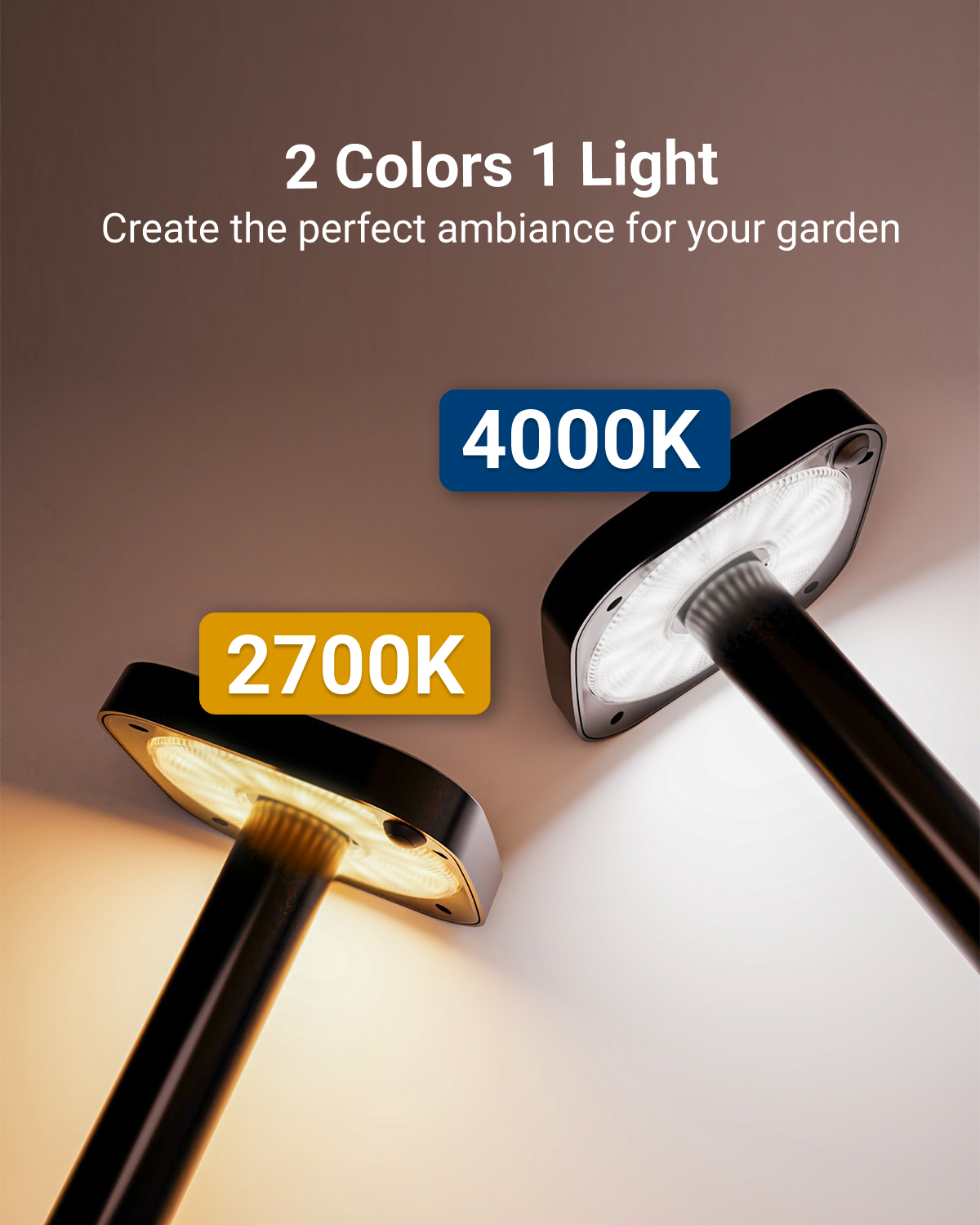 Solar LED Path Lights, Square, Dusk To Dawn