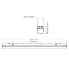 4ft LED Strip Light Fixture, 23W, 3000 Lumens