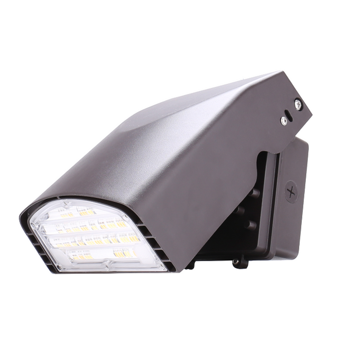 LED Slim Wall Pack, 40W/32W/24W/16W, Selectable Wattage & CCT, Adjustable, Dusk to Dawn Photocell 6200 Lumens