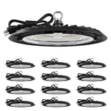 UFO High Bay 150W Plug & Play LED Fixture, 2-Step Install, 19500 Lumens