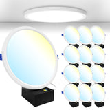 Recessed LED Ceiling Light, 8 Inch, Slim, Selectable CCT, 1800 Lumens