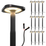 Sunco low voltage outdoor lighting fixture with 2 pin connector. 12 pack.