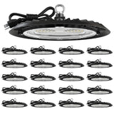 UFO High Bay 150W Plug & Play LED Fixture, 2-Step Install, 19500 Lumens